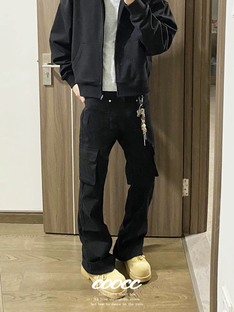 Black Microcrean Pants in Various Sizes for Men and Women, Bygones XK3142 Collection. - 图片 9