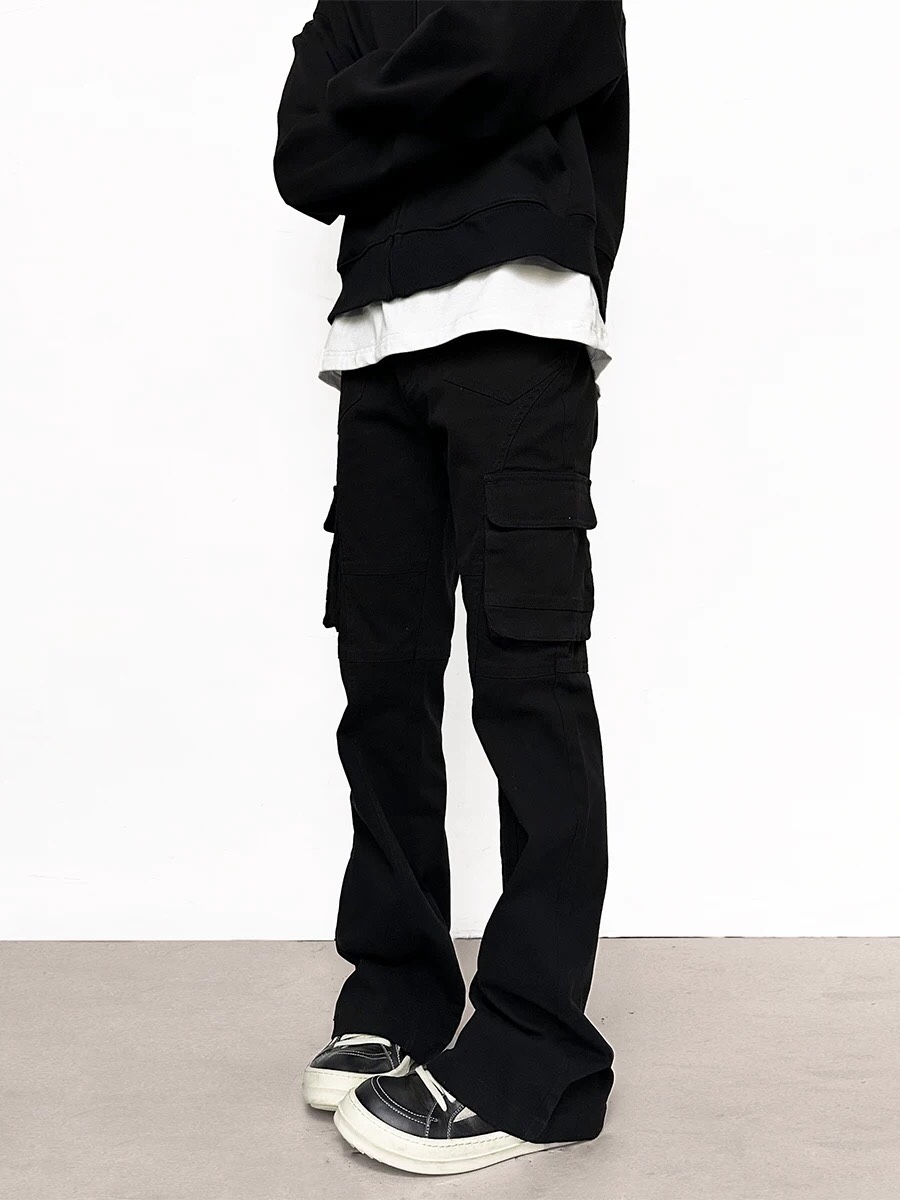 Black Microcrean Pants in Various Sizes for Men and Women, Bygones XK3142 Collection. - 图片 7