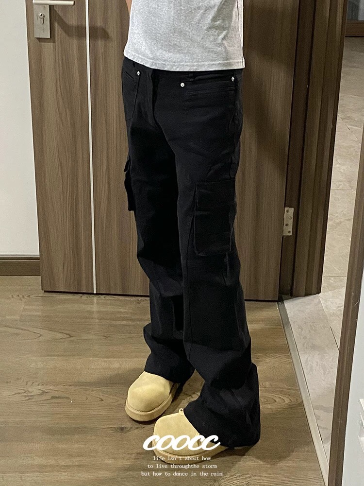 Black Microcrean Pants in Various Sizes for Men and Women, Bygones XK3142 Collection. - 图片 5