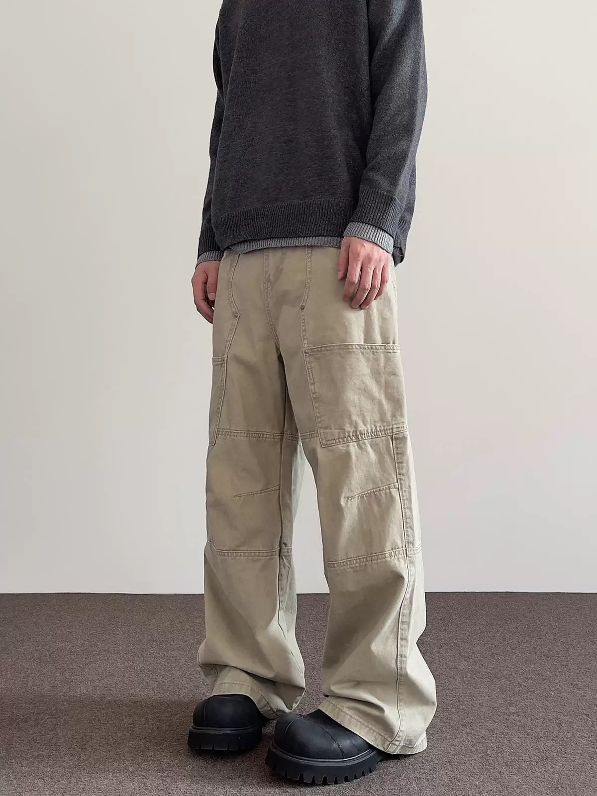 Customized High-Tech Water Wash Pants for All Body Sizes: Black Khaki, Sizes S-XXXL - 图片 9