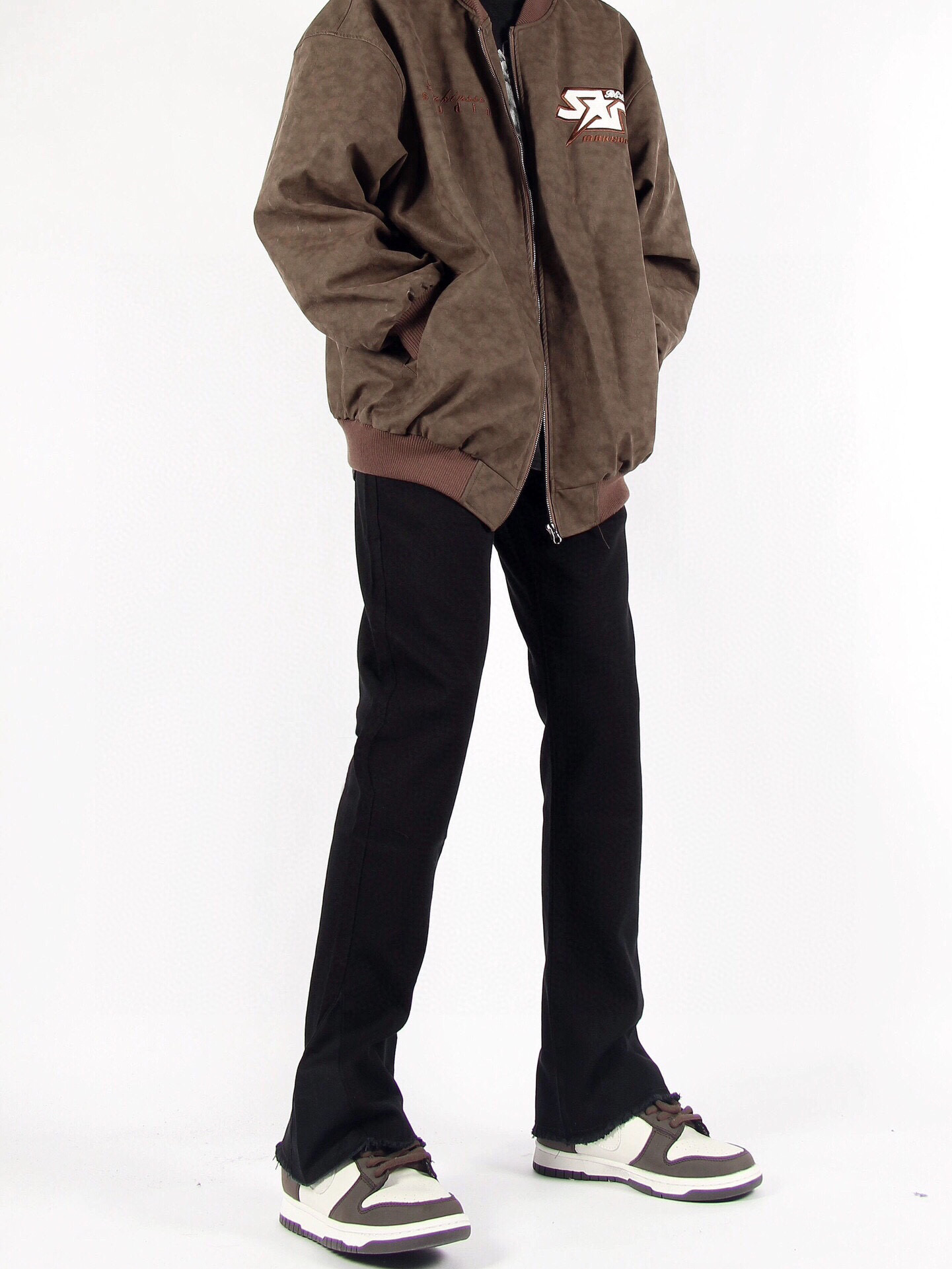 Fashionable Black Crotch Pants for Men – Retro Style, Mordon-Inspired, Versatile Fit - 图片 3