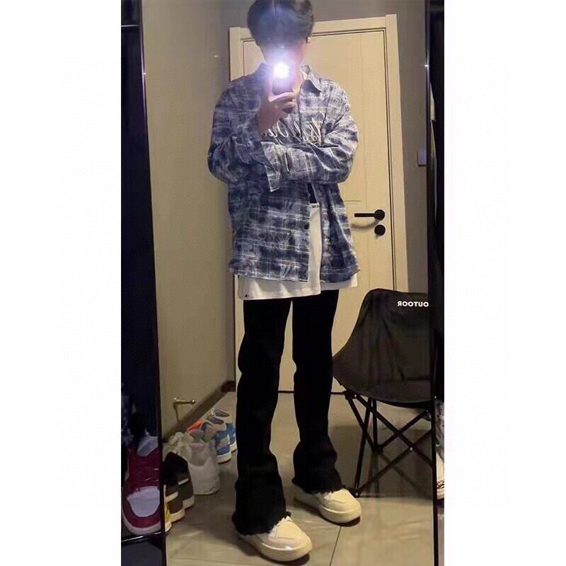 Fashionable Black Crotch Pants for Men – Retro Style, Mordon-Inspired, Versatile Fit