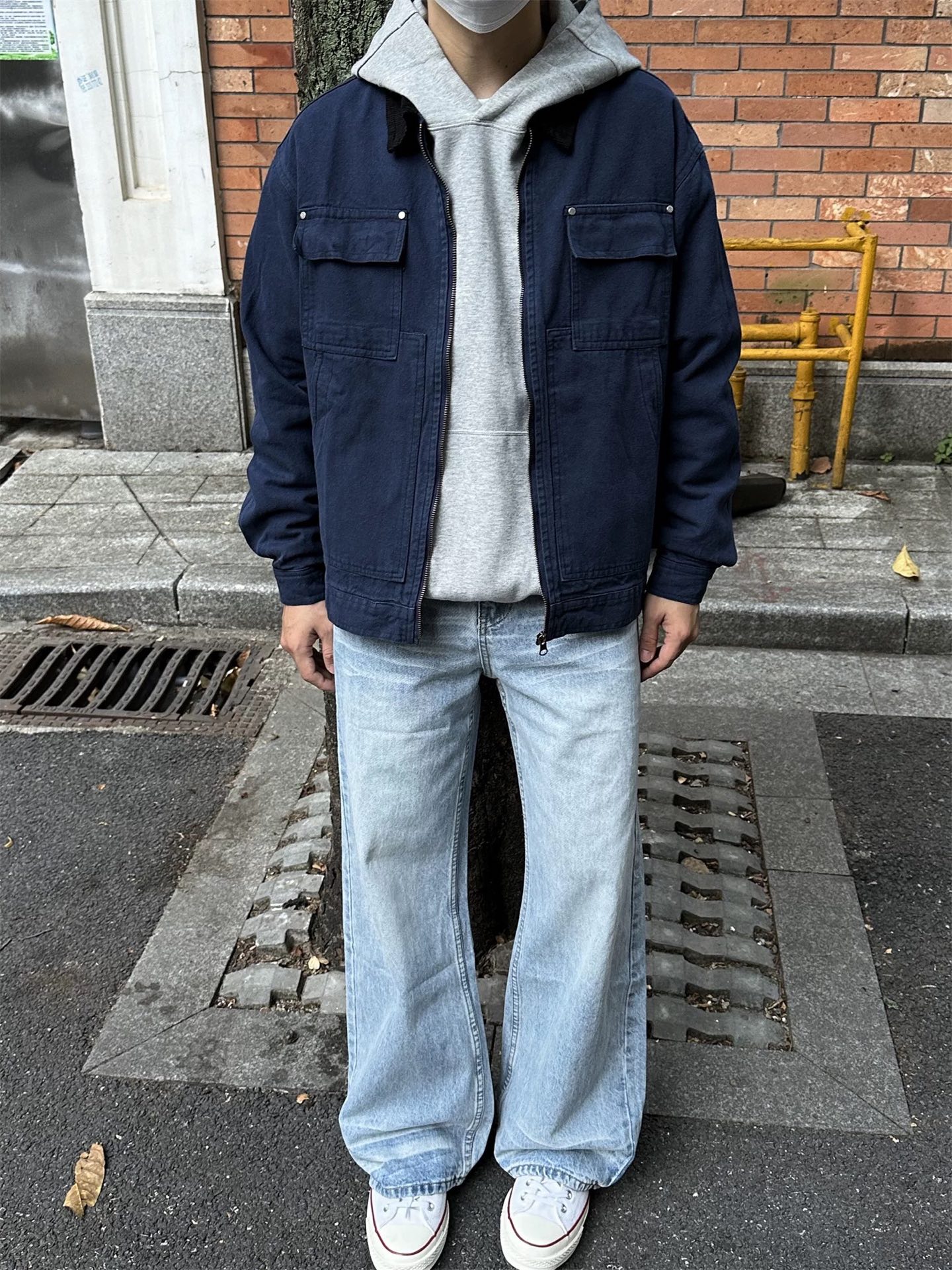 Retro Detroit Baseball Jacket: High-Tech Water Wash, Comfortable Fit, All Sizes Available - 图片 7
