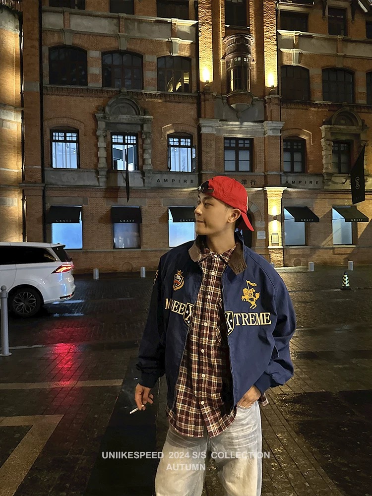 American Retroring Harrington Jacket: High-Quality Winter Workwear for Men and Women - 图片 3