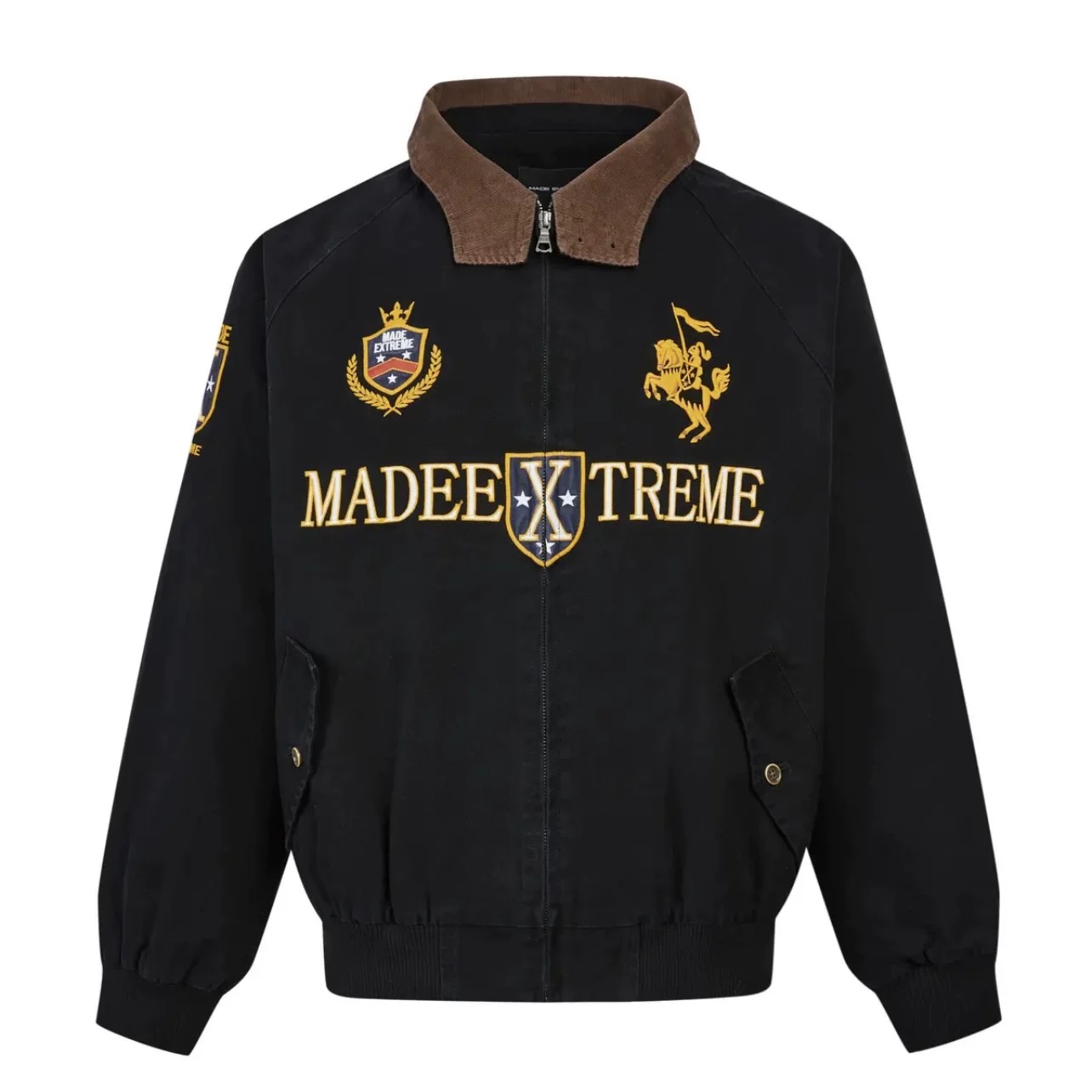 American Retroring Harrington Jacket: High-Quality Winter Workwear for Men and Women - 图片 7