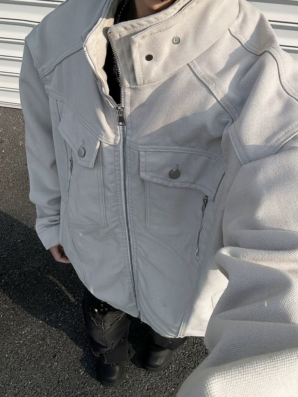 Spring Jacket Customization with High-Tech Water Wash for All Sizes – 267 - 图片 7