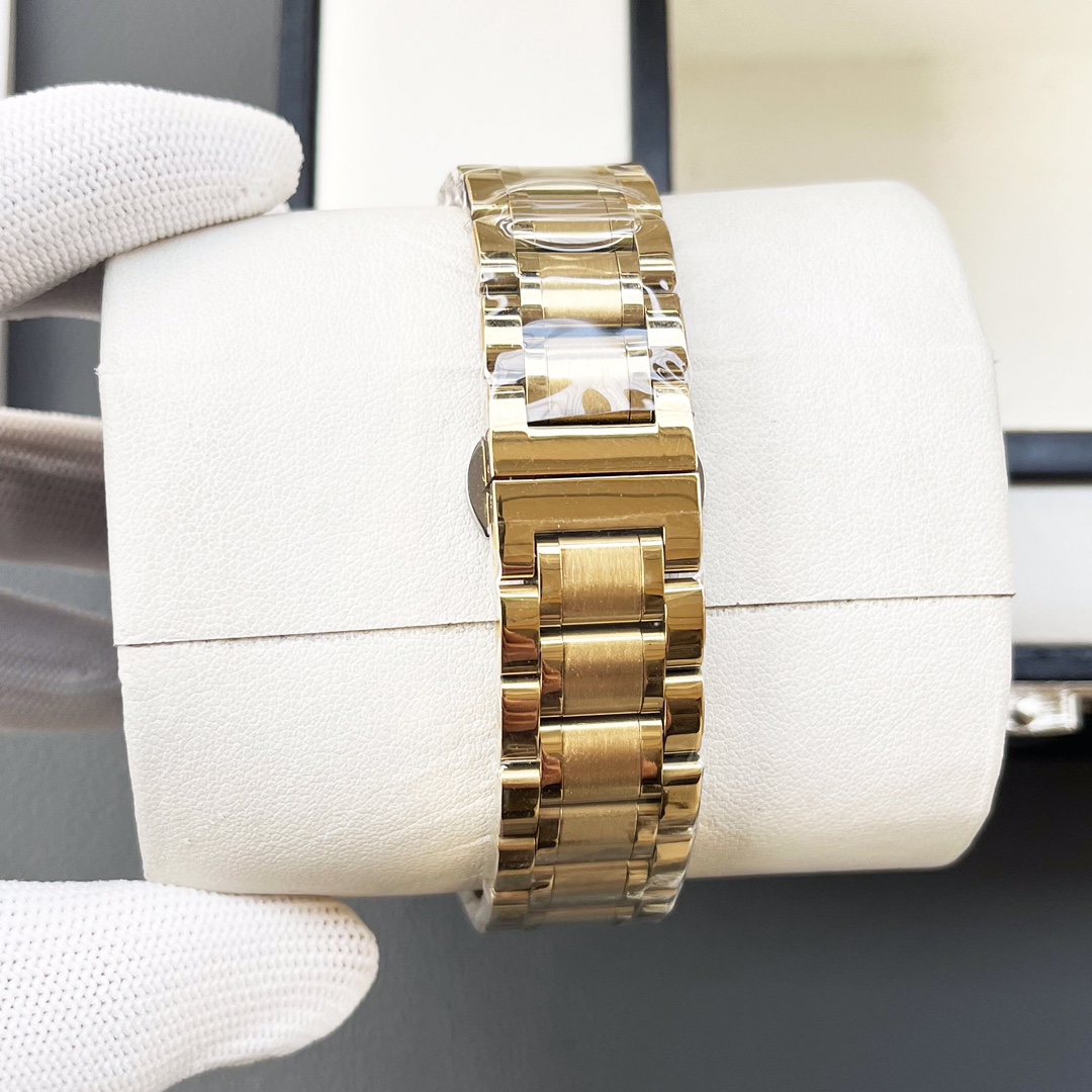 Luxury White Gill 1197 Watch with Gold Steel Belt, Sapphire Protection Face. - 图片 7
