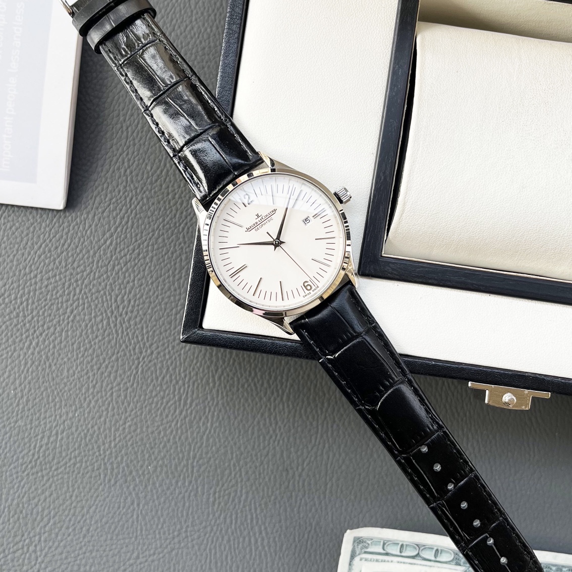 Luxurious White Gill 1197 Wristwatch with Gold and Steel Belts – New Arrival - 图片 5