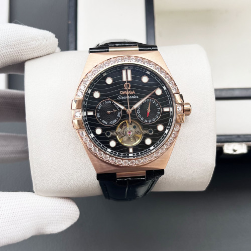 OMEGA Seamaster Automatic Mechanical Watch, Stainless Steel Case, Leather Band 1 OMEGA Seamaster Automatic Mechanical Watch, Stainless Steel Case, Leather Band