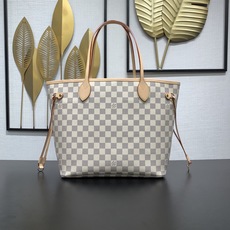 【顶级原单】 款号:N40604 钢扣 本款 Neverfull 中号托特包为 Damier Azur 【顶级原单】 款号:N40604 钢扣 本款 Neverfull 中号托特包为 Damier Azur