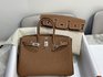 Luxury Cheap Hermes Birkin Bags Handbags Brown Coffee Color Silver Hardware