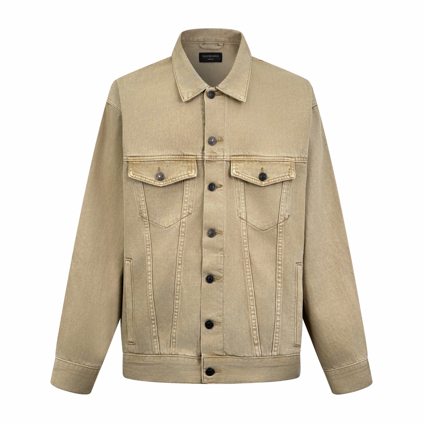 P260 Balenciaga Chaqueta vaquera bordada. Tejido de mezclilla grueso y denso personalizado, de alta calidad, cómodo al …