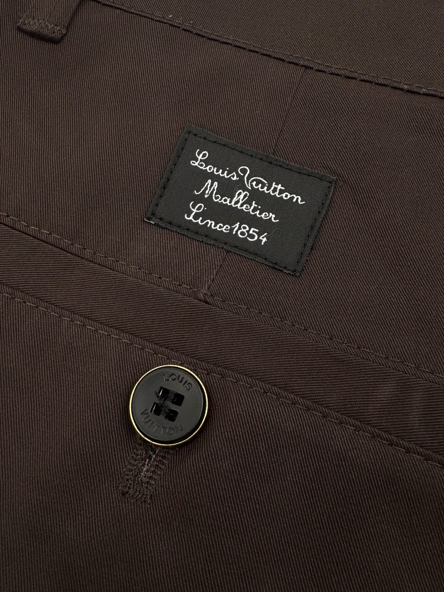 Louis Vuitton LOUIS VUITTON 标识格纹休闲裤