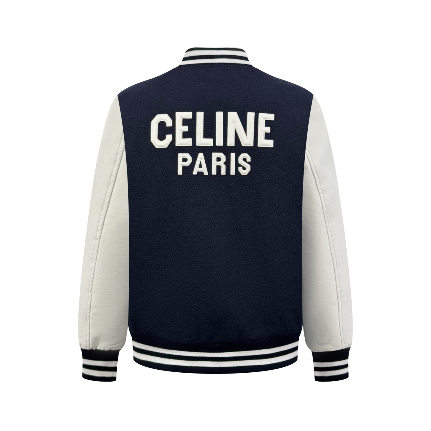 Celine Paris 字母章仔棒球服定制双重复合星絮绒 以及枢光韧影革 纹理自然 光泽自然 舒适贴肤