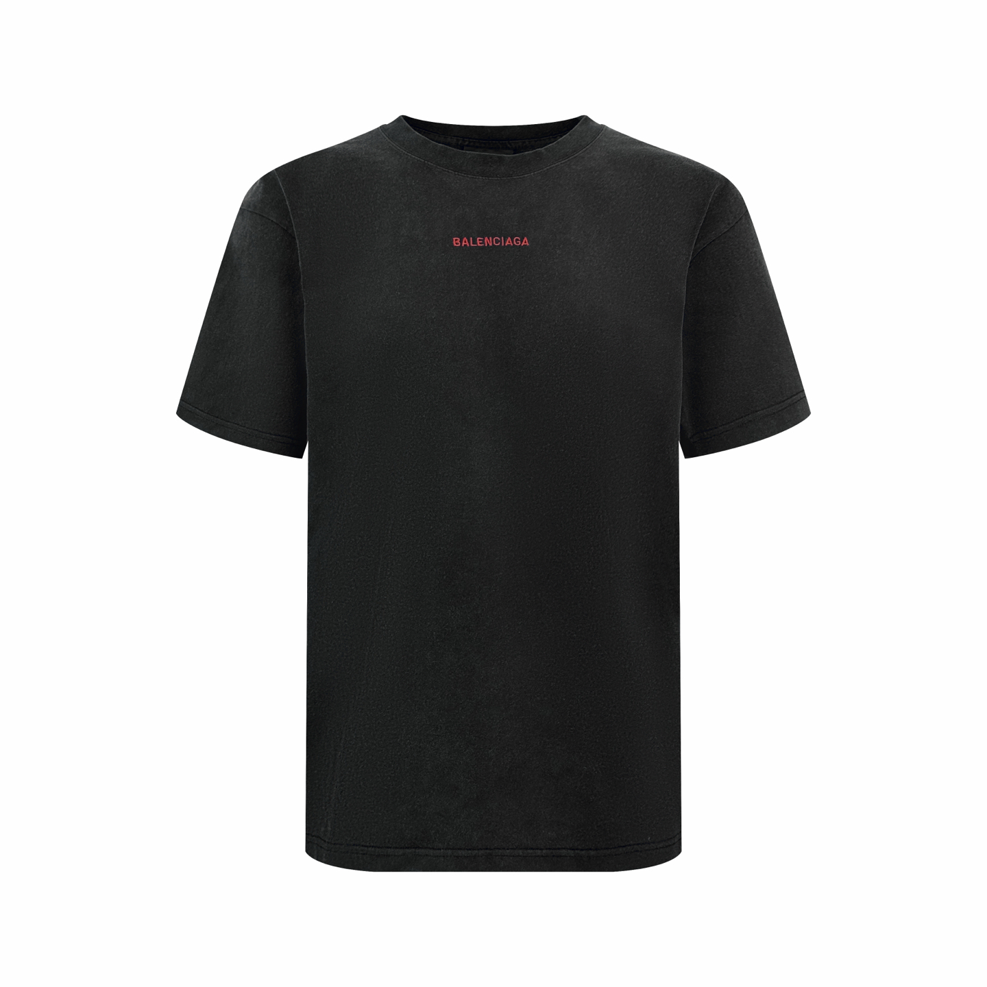 P105 Camiseta de manga corta con bordado de letras Balenciaga, tejido de punto liso personalizado de tejido apretado, t…