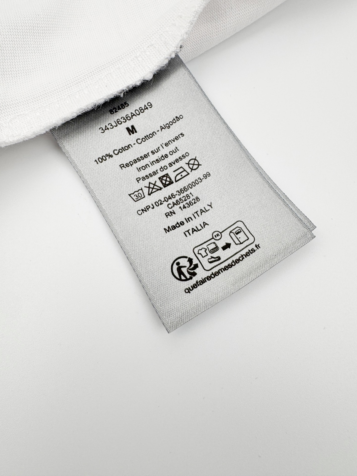 Dior Dior 皮革补丁口袋短袖