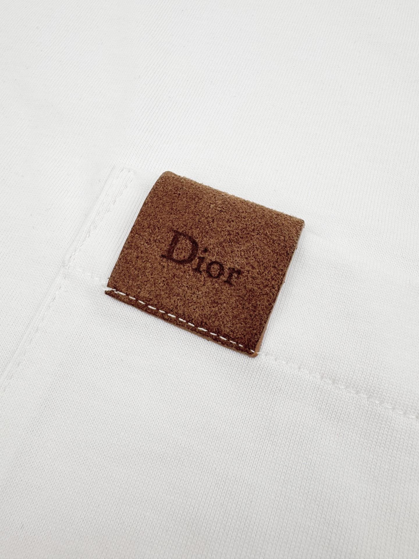 Dior Dior 皮革补丁口袋短袖