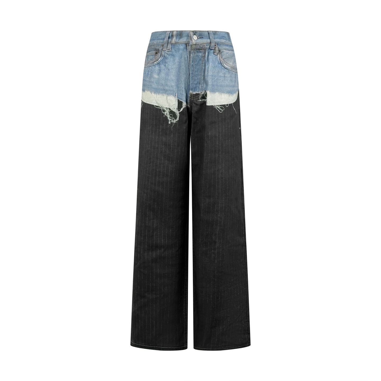 Acne Studios Acne Studios 错视条纹印花牛仔裤
