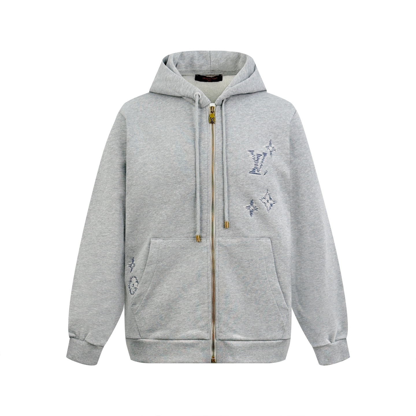 P220 Versión 3 Chaqueta con cremallera y logotipo bordado LOUIS VUITTON. Tejido de punto de algodón suave y personaliza…