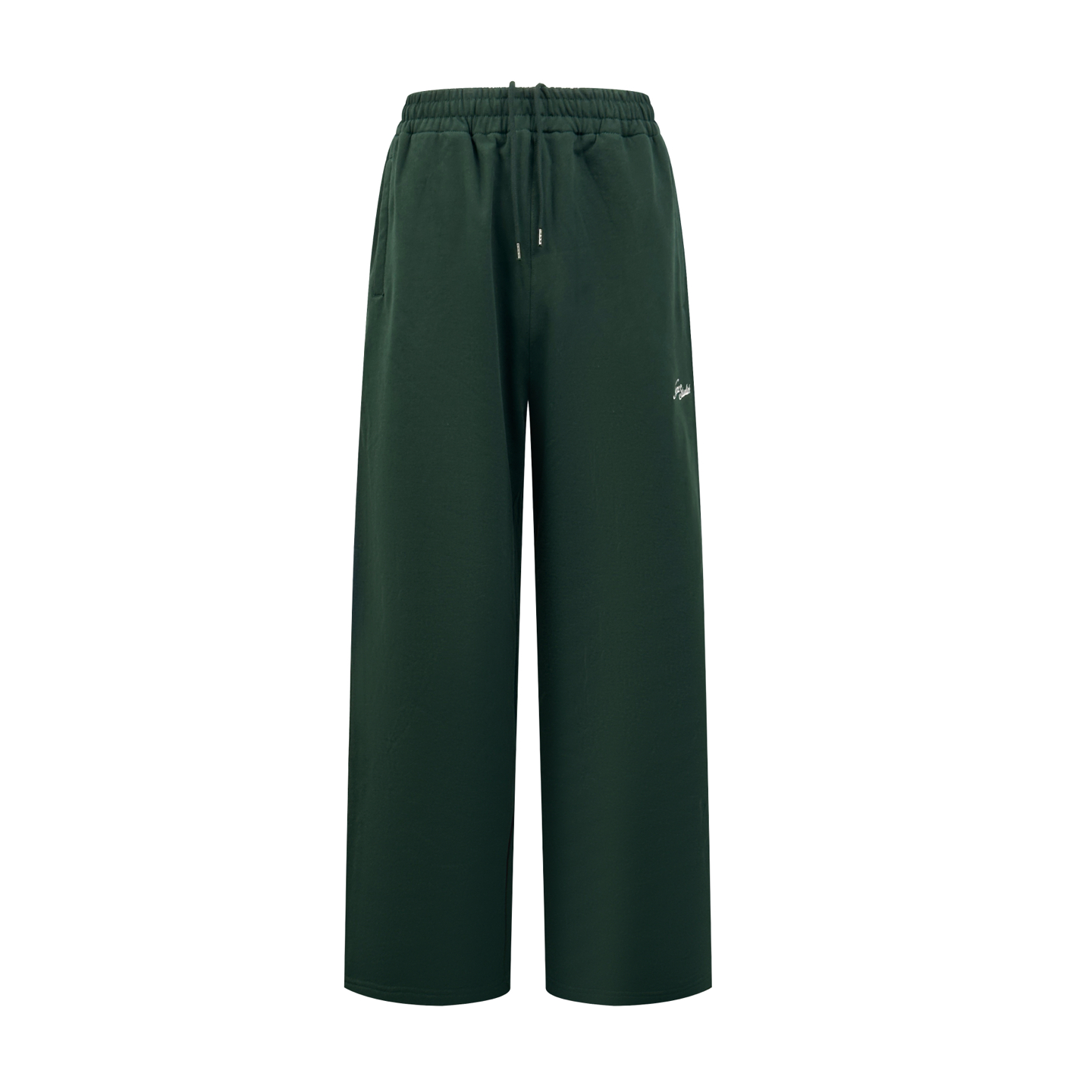 Acne Studios 刺绣长裤 定制森雾云絮磨毛抓绒 垂坠有型 柔糯亲肤 取色森雾墨绿 凝萃北欧深林幽谧暮色 复古沉