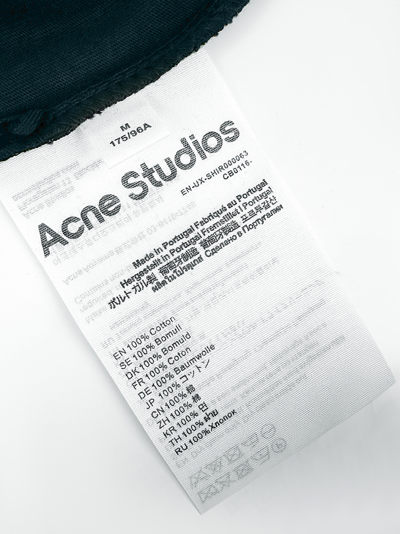 Acne Studios 刺绣长袖 定制森雾云絮有机棉针织 细腻柔软 舒适亲肤 取色深海军蓝 凝萃深海暮色的静谧深邃 复