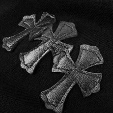 Chrome Hearts 徽标刺绣长袖 定制云柔桑丝棉混纺针织 软糯顺滑 舒适亲肤 花炭麻灰衣身糅合曜黑插肩袖 明暗撞 Chrome Hearts 徽标刺绣长袖 定制云柔桑丝棉混纺针织 软糯顺滑 舒适亲肤 花炭麻灰衣身糅合曜黑插肩袖 明暗撞
