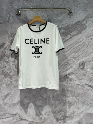 Celine Clothing T-Shirt Printing Cotton Spring Collection