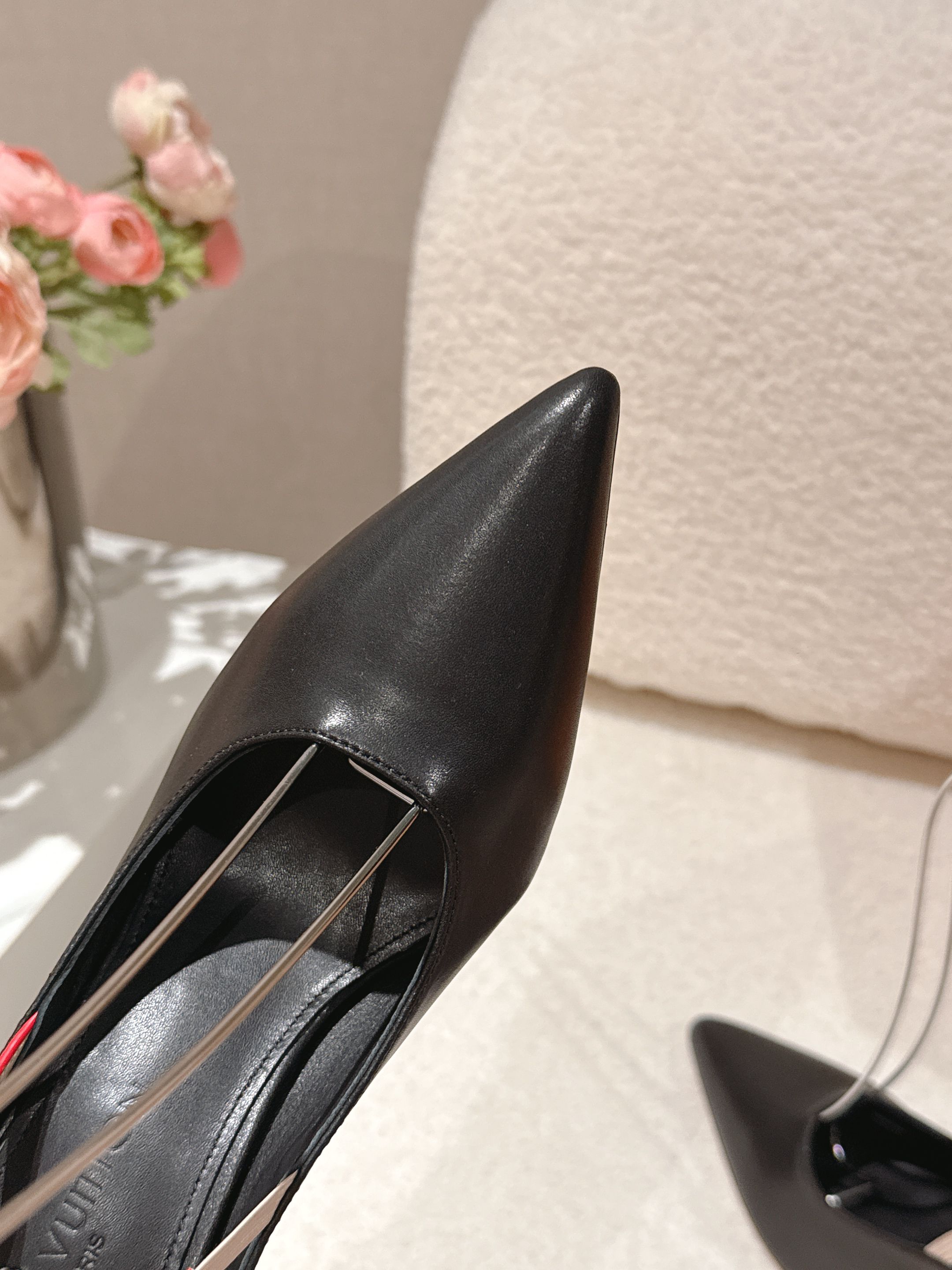 louis vuitton black lv my way slingback pumps
