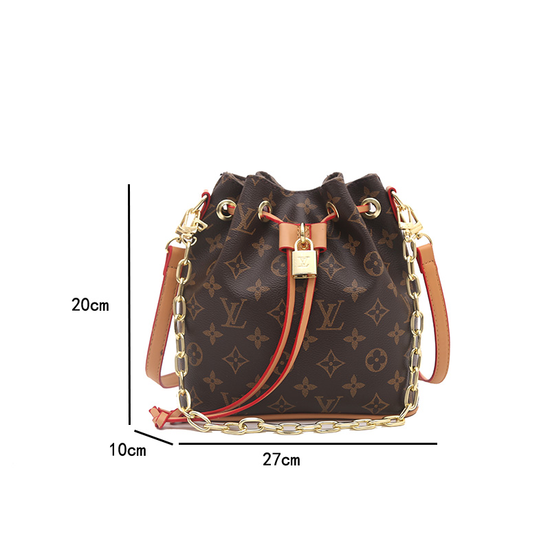 Lv's New Bucket Bag, Complete With Wheat Washing Label, Fully Packaged In A Plastic Gift Box, With Box 65 Yuan
