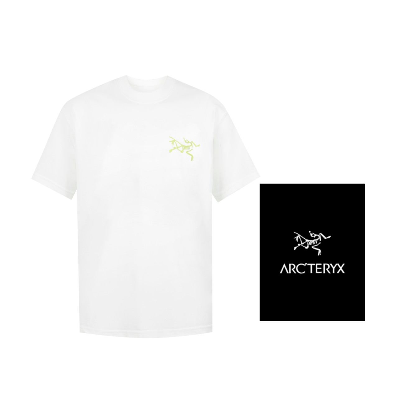 Arc’teryx Kleding T-Shirt Zwart Wit Afdrukken Unisex Korte mouw