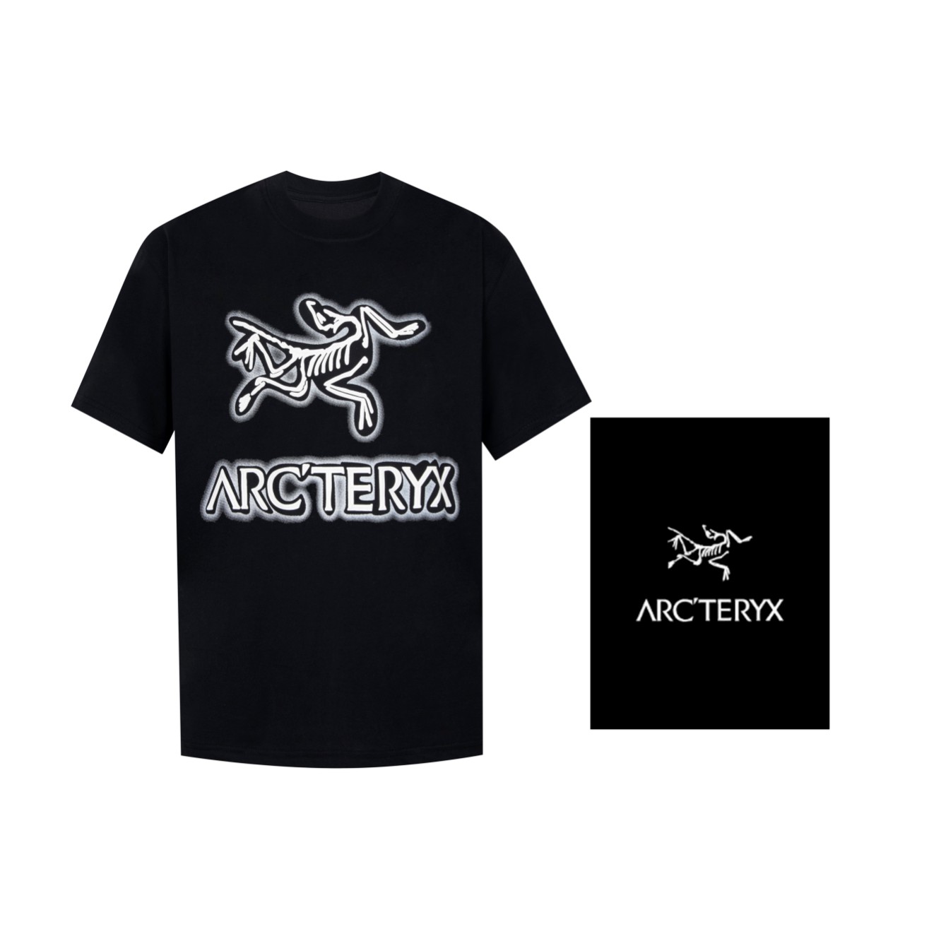 Winkel nu
 Arc’teryx Kleding T-Shirt Koop 2024 replica
 Zwart Wit Afdrukken Unisex Korte mouw