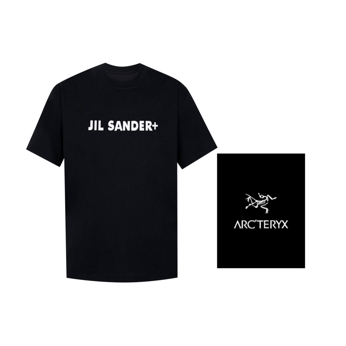 Arc’teryx Goed
 Kleding T-Shirt Zwart Wit Afdrukken Unisex Korte mouw