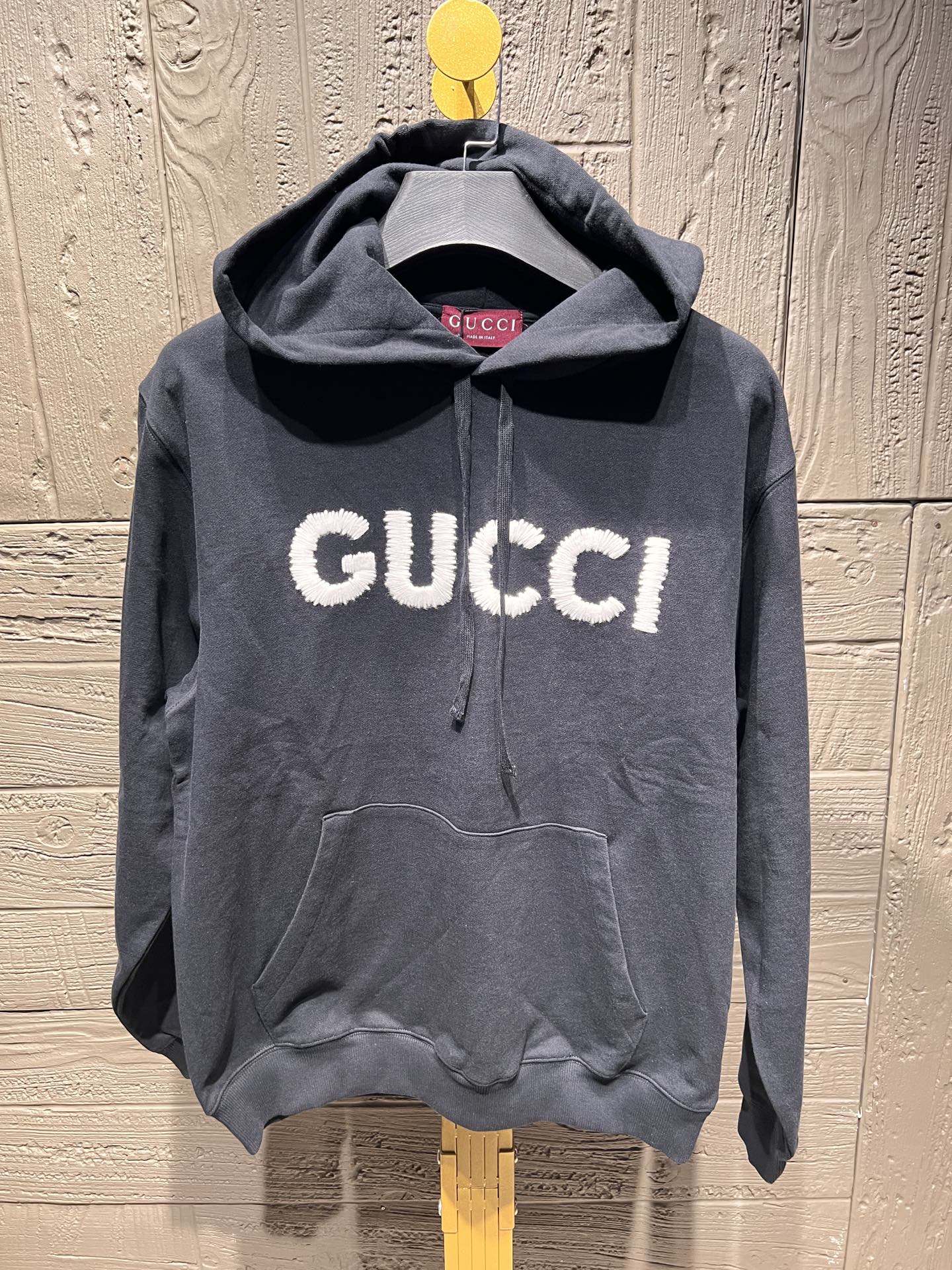 Gucci Embroidered Knit Cotton Hoodie - New Season Knitwear