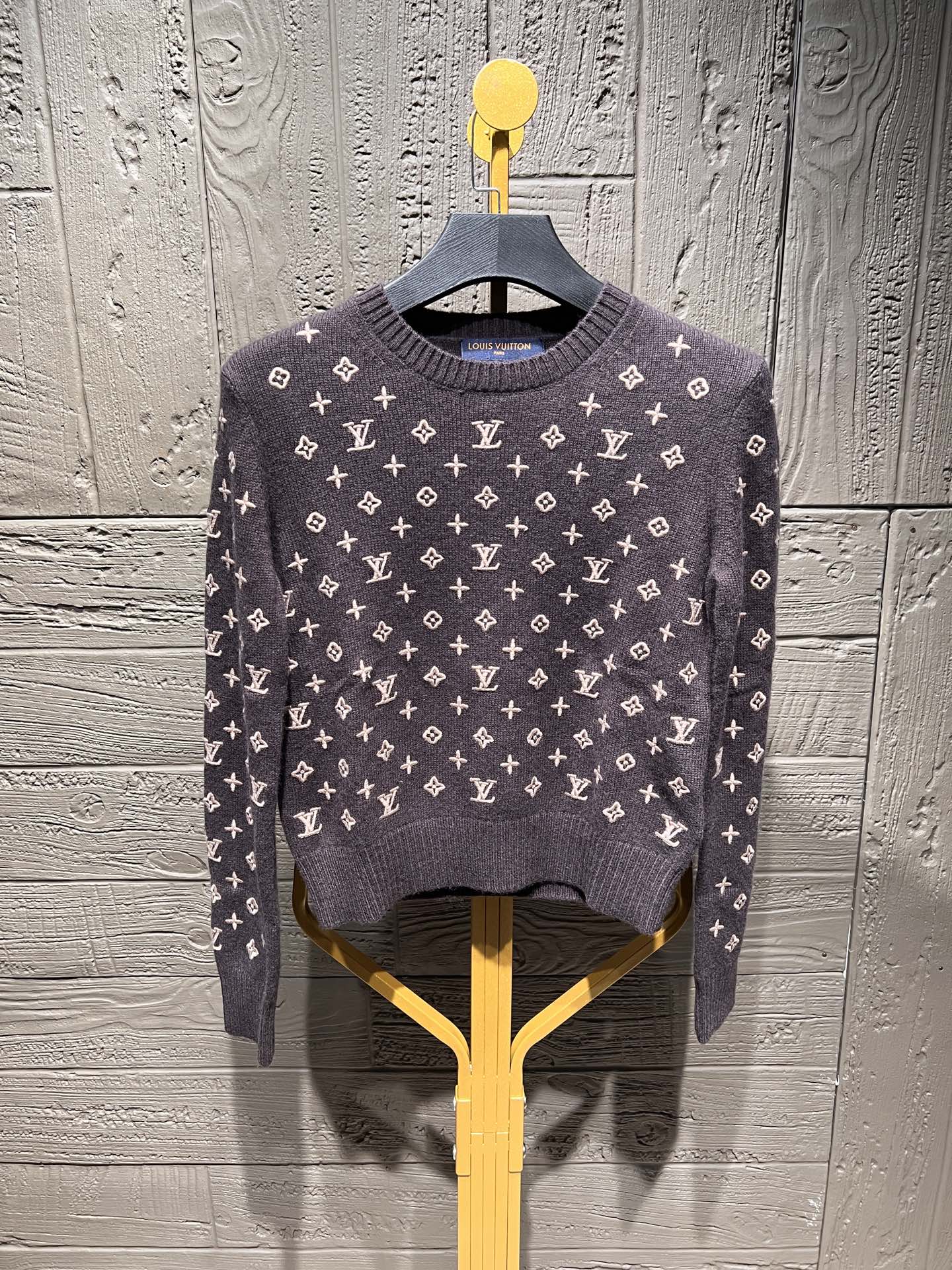 Louis Vuitton 3D Monogram Cashmere Knit Sweater Pullover