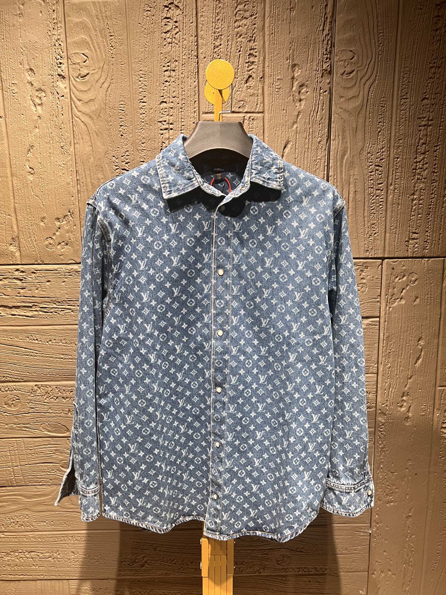 Louis Vuitton Monogram Denim Shirt - Classic Blue, Cotton, Retro Style