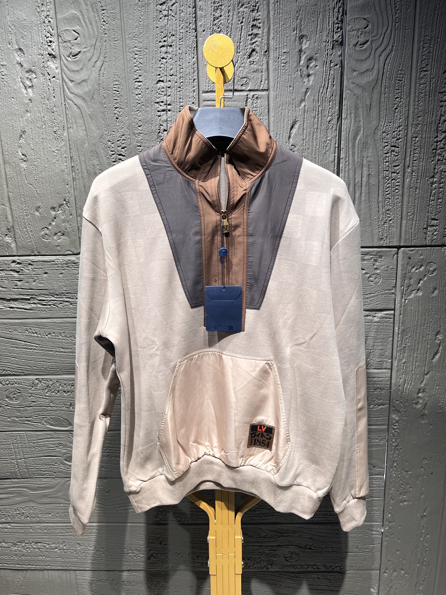 Louis Vuitton Damier Jacquard Half-Zip Sweatshirt - NIGO Collaboration