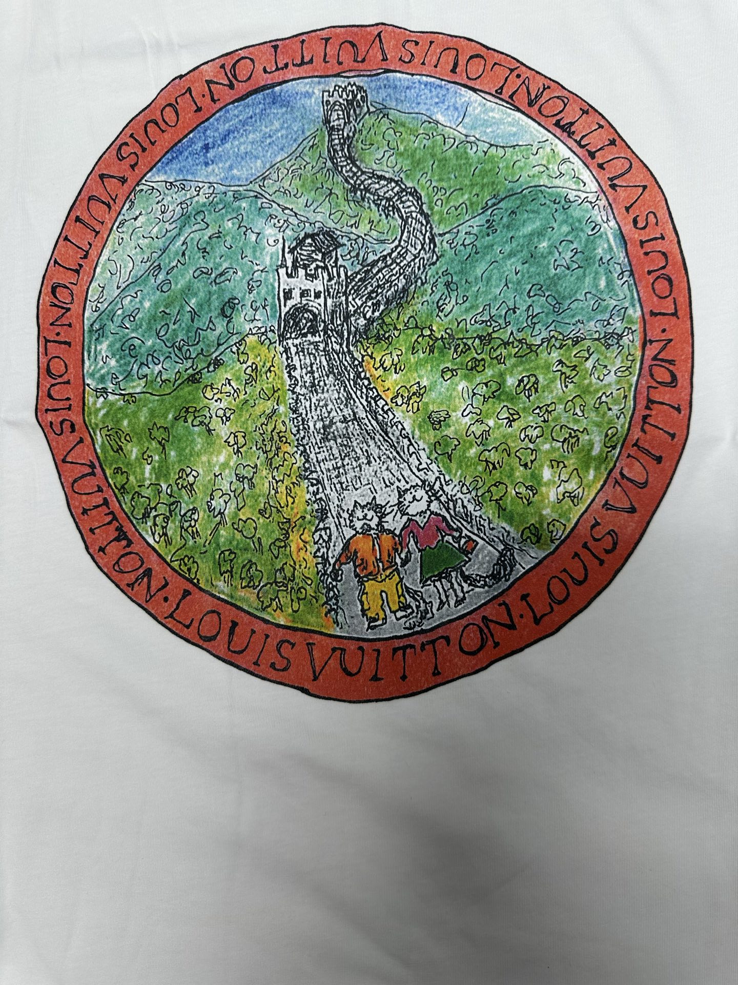 Louis Vuitton Crew Neck T-Shirt with Grace Coddington Travel Print 6 i1760105715785 7105 0 4
