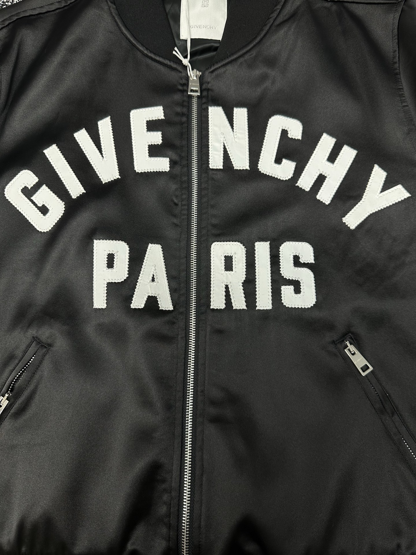 Givenchy Paris Logo Zip-Up Ribbed Aviator Jacket Blouson Coat Outwear 5 i1760188965761 9208 0 3