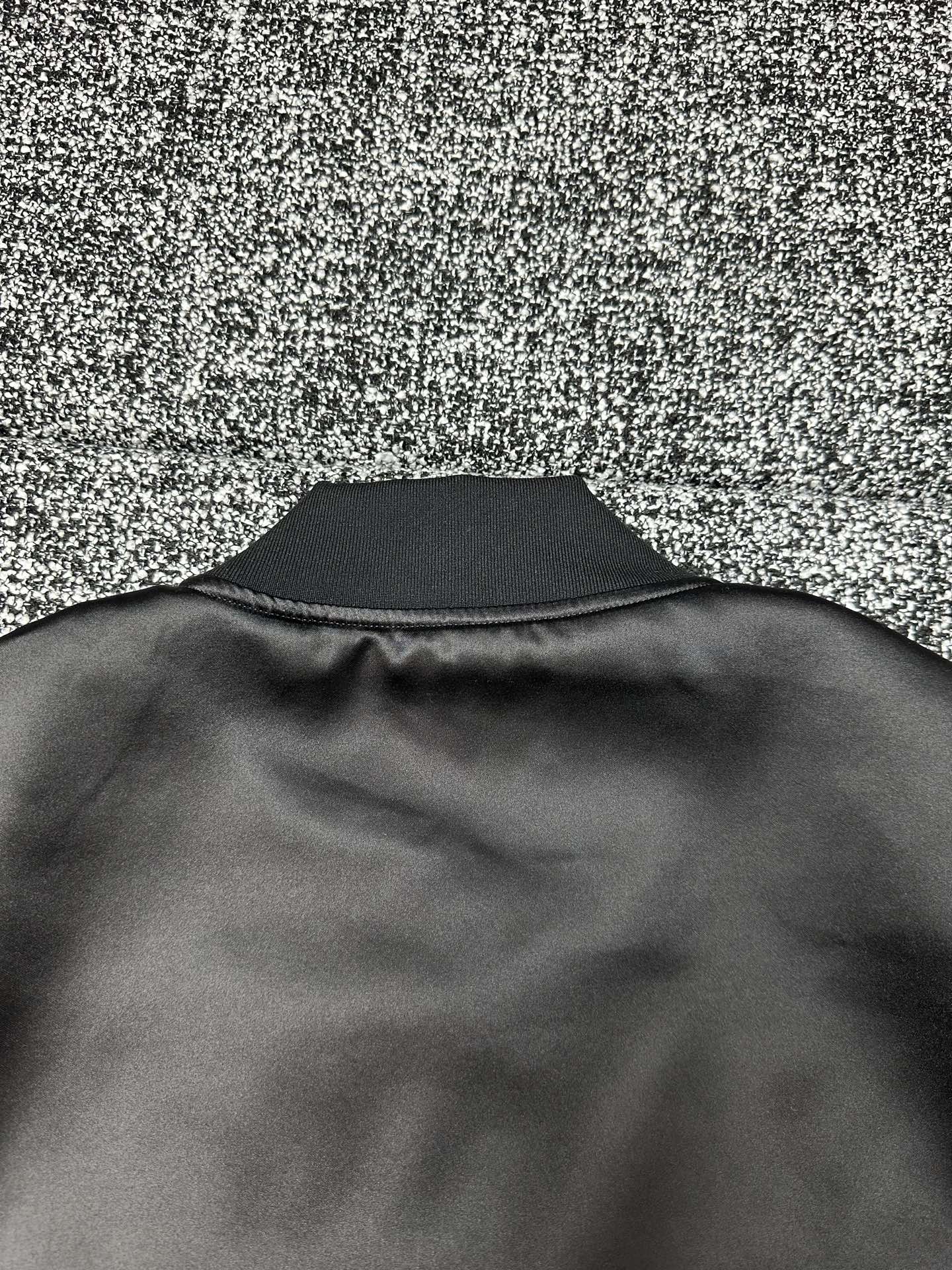 Givenchy Paris Logo Zip-Up Ribbed Aviator Jacket Blouson Coat Outwear 10 i1760188965809 6310 0 8