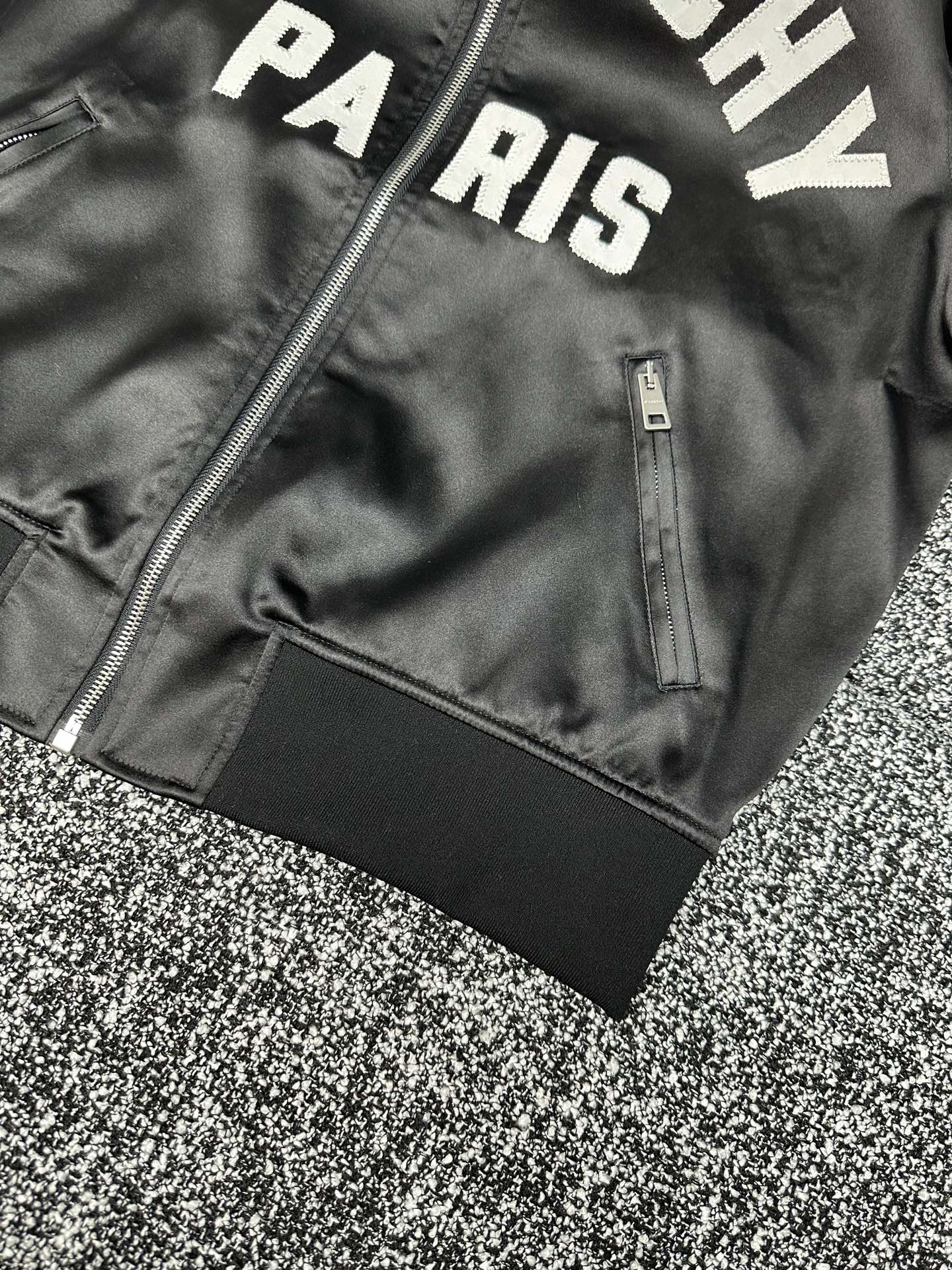 Givenchy Paris Logo Zip-Up Ribbed Aviator Jacket Blouson Coat Outwear 8 i1760188968348 1640 0 6