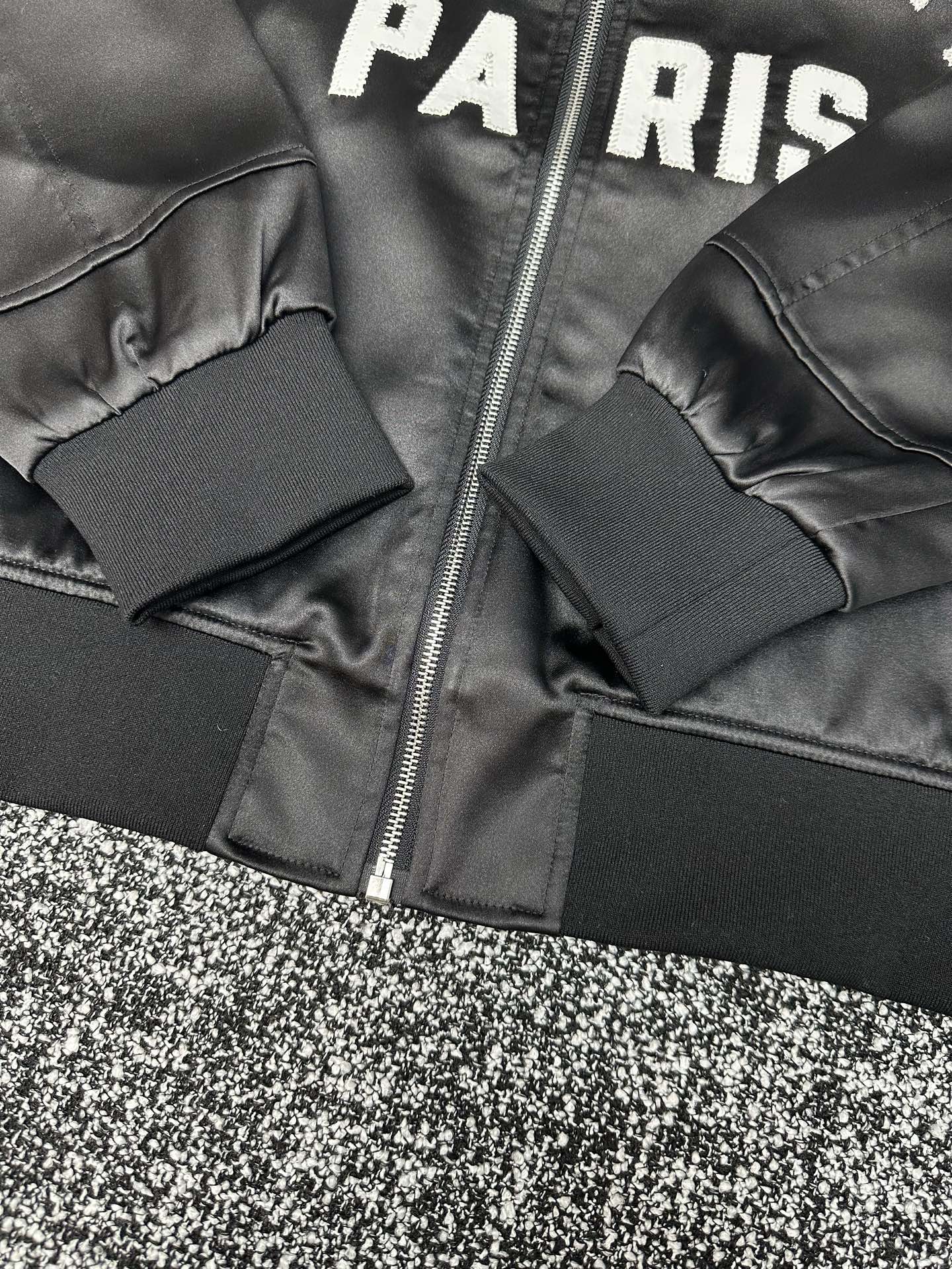 Givenchy Paris Logo Zip-Up Ribbed Aviator Jacket Blouson Coat Outwear 7 i1760188969921 9736 0 5