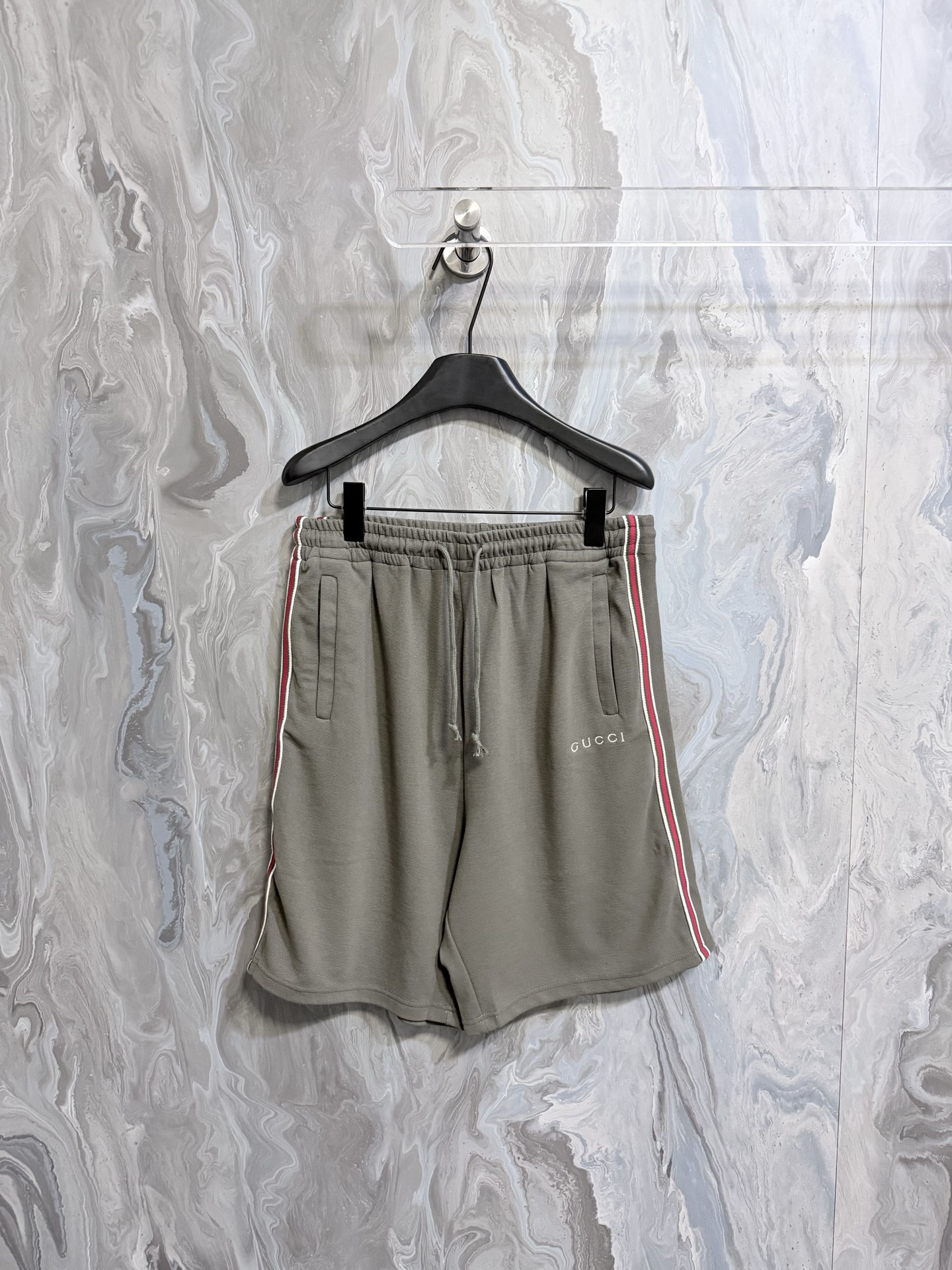 @185 Gucc1 26 nueva colección de principios de otoño, pantalones cortos casuales de algodón jacquard con bordado, para …