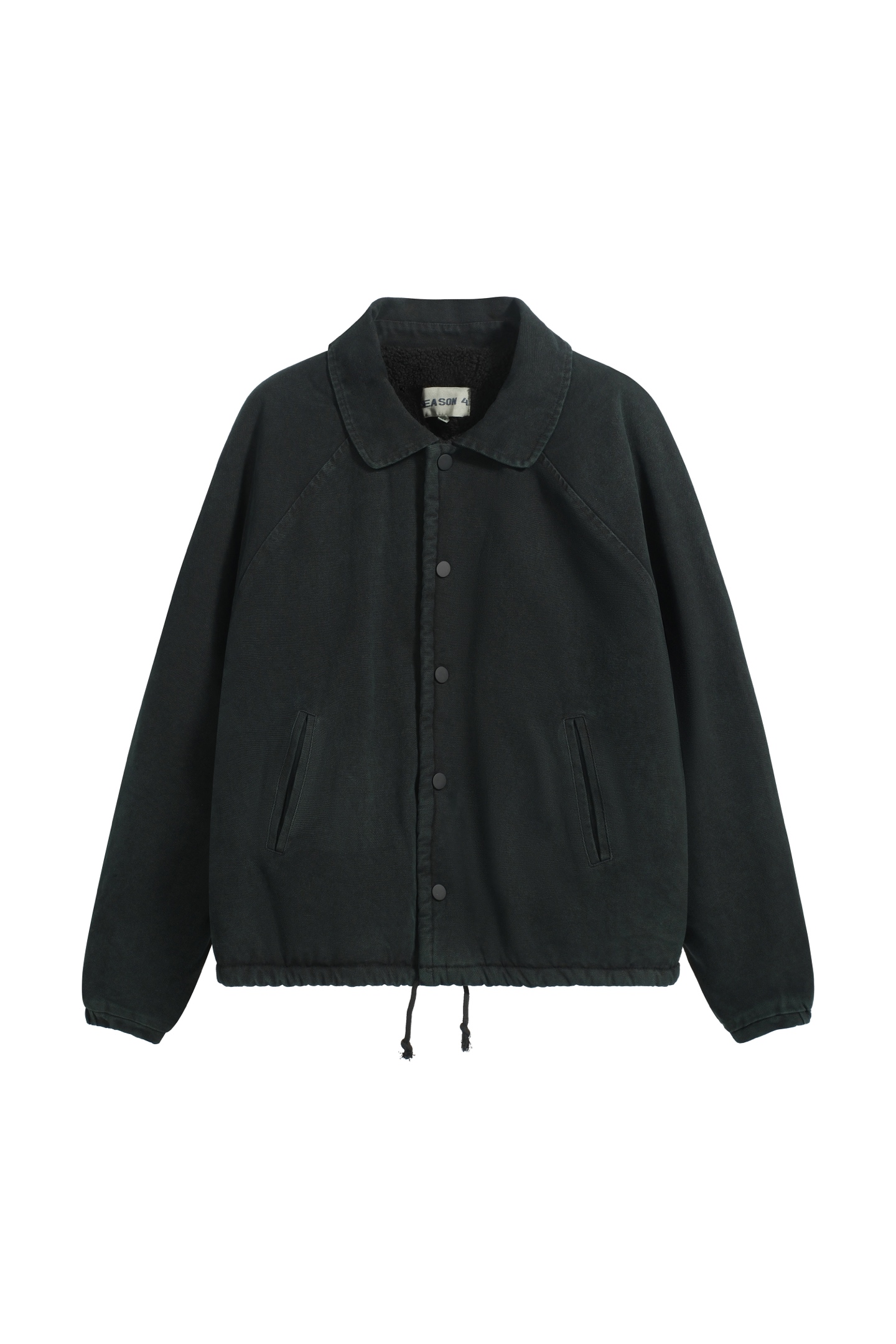 En stock todas las tallas 🎈🎈 3399#YZ S4 Chaqueta de forro polar lavada a la piedra, negro lavado S-XL19 Lon…