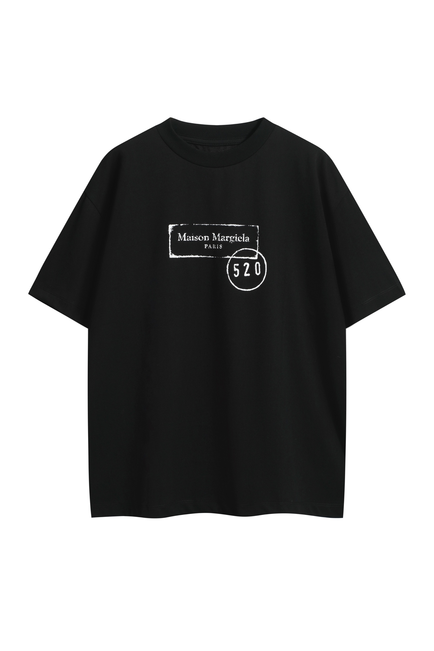Stock complete 🧨🧨 8076#MM Digital letter LOGO printed short-sleeved T-shirt, white, black, sizes 46, 48, 50, 52 38 80…