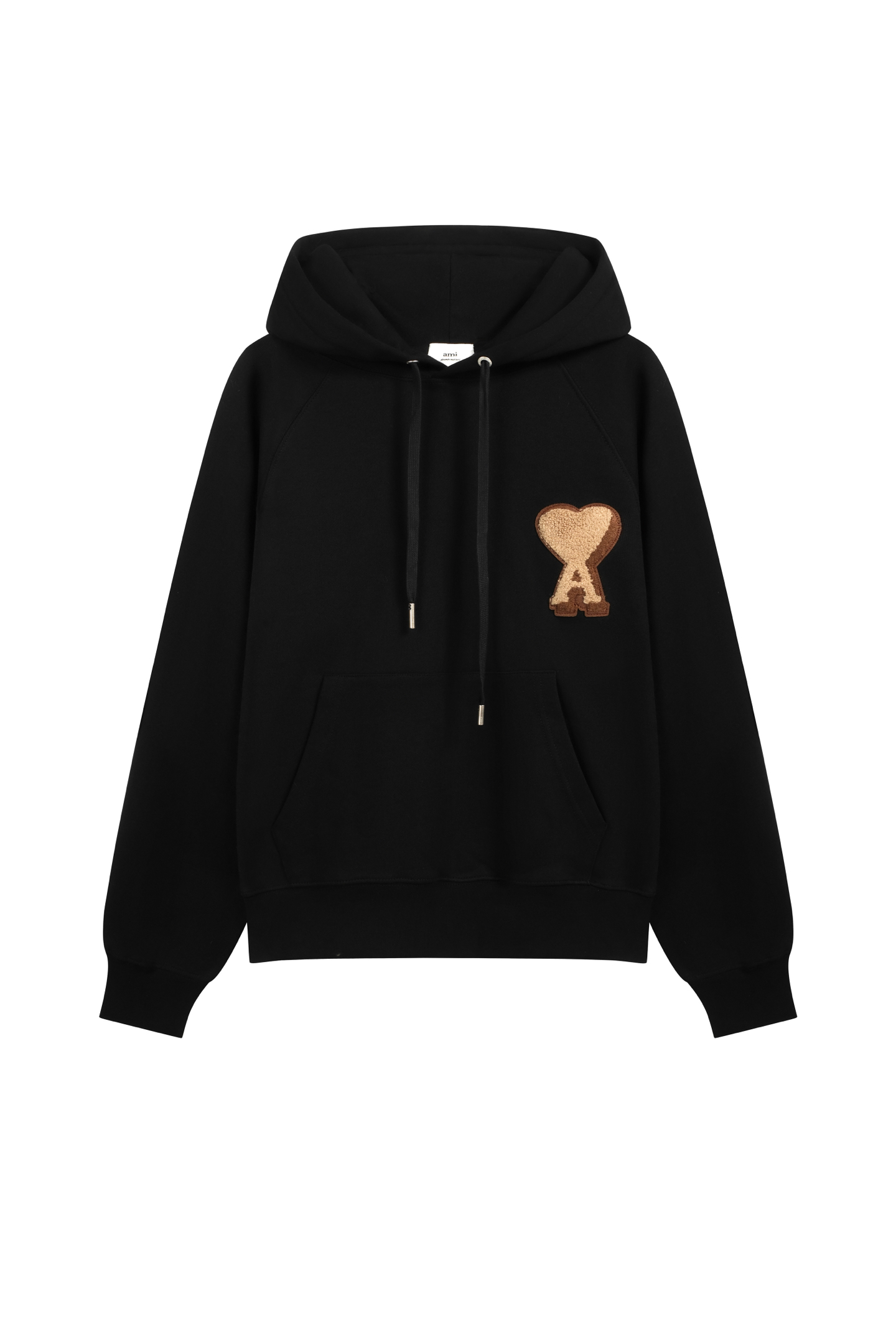 Sudadera con capucha en stock 🚨 A9012#AM estilo minimalista francés, sudadera con capucha bordada con logo de corazón …