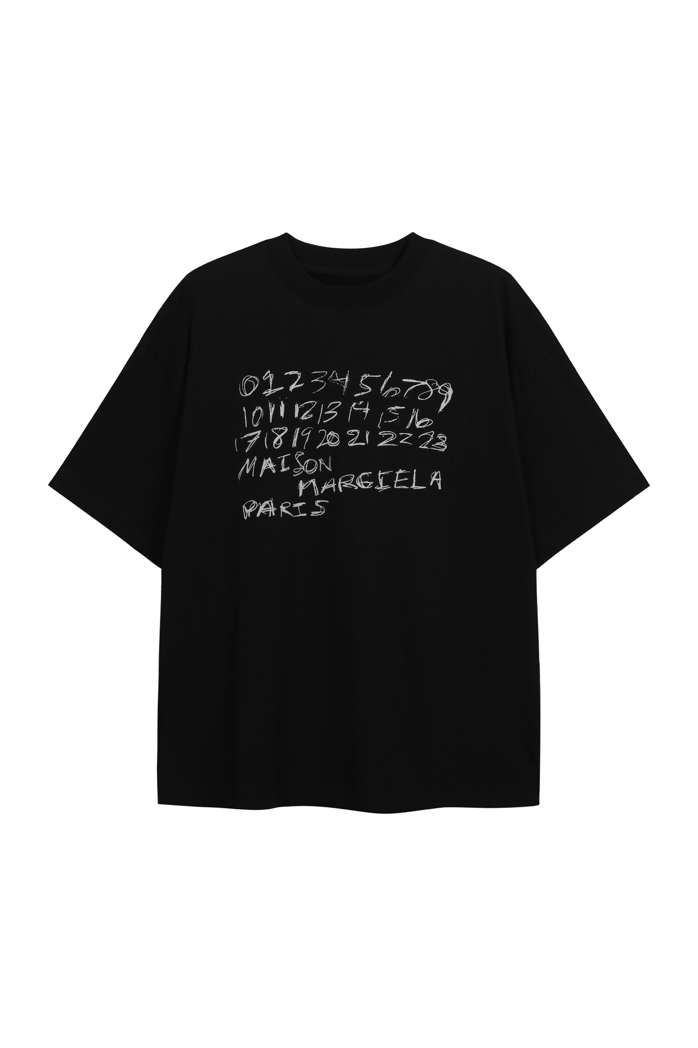 S XL in stock 🚨🚨 8094#M6 graffiti digital letter print short sleeve t-shirt, black, beige, sizes 46, 48, 50, 52, 37 8…
