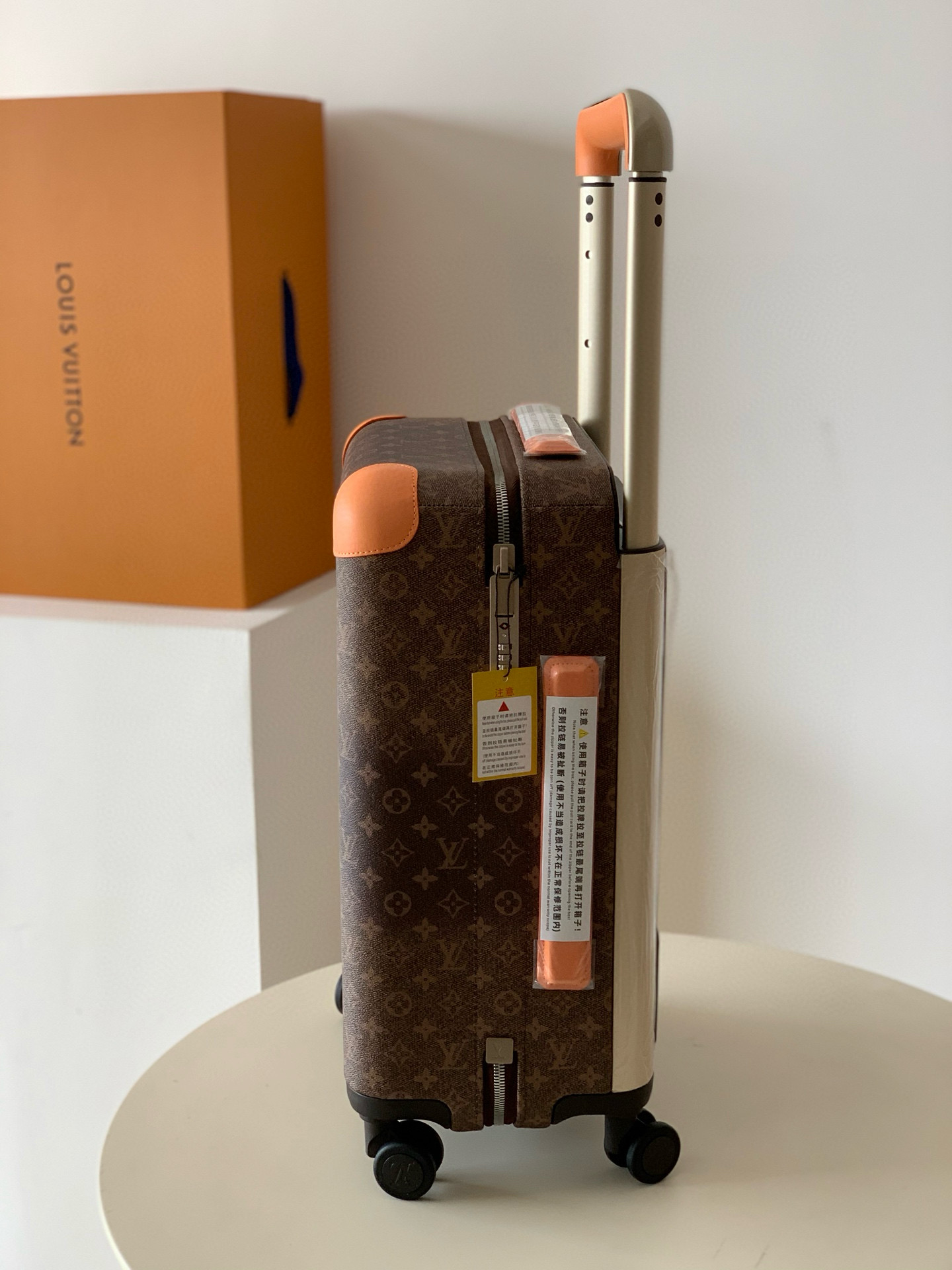 Luxury Travel Set: Louis Vuitton Chamskin Luggage with Custom Locks and Aluminum Band-Aid - 图片 6