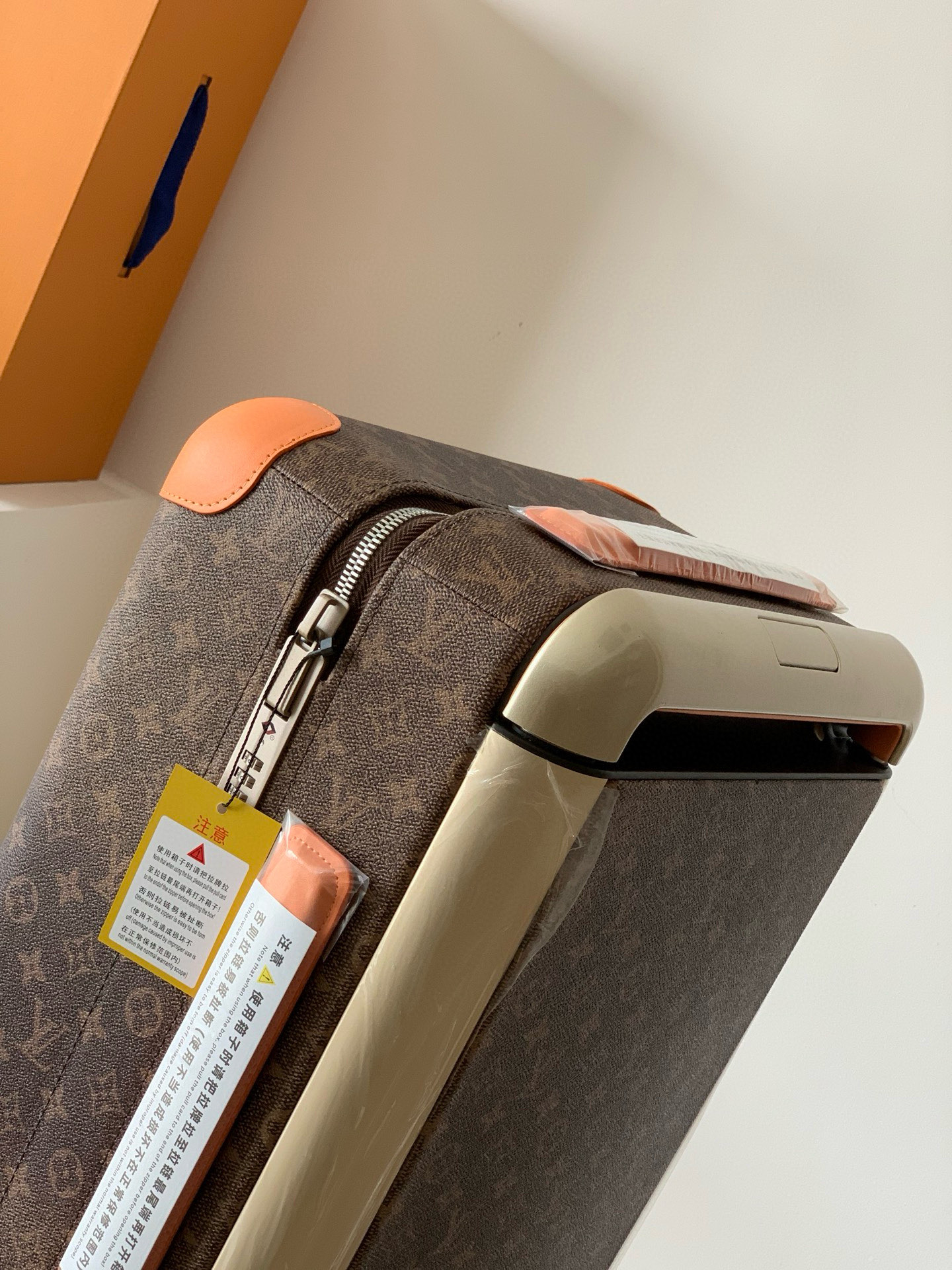 Luxury Travel Set: Louis Vuitton Chamskin Luggage with Custom Locks and Aluminum Band-Aid - 图片 4