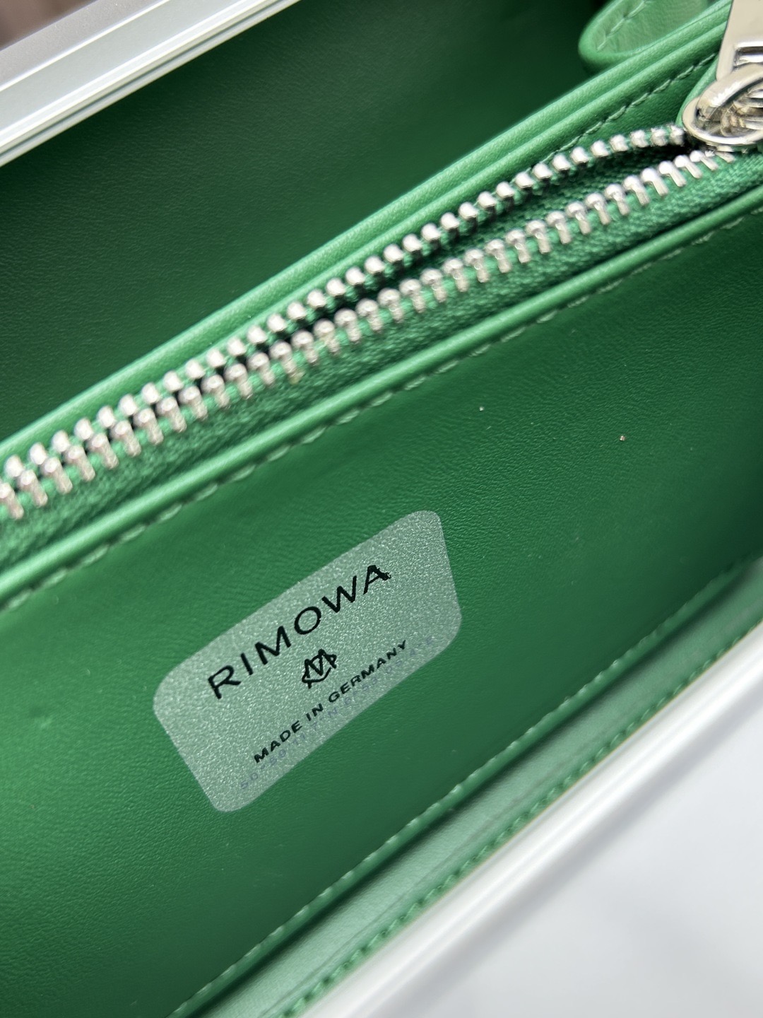 Dior Personal Clutch Silver Green Standard crossbody
