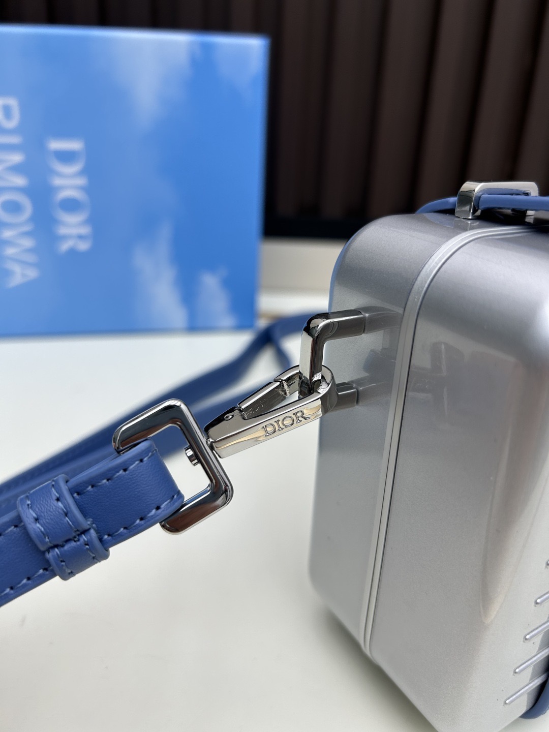 Dior RIMOWA Silver and Blue Standard crossbody